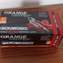 Orange Gripper nitrile tyre tread disposable gloves  size 9/ L  100pcs Image 2