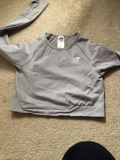 Gymshark grey top size M