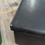 Free Black Leather Storage Cube/Stool x 2 Image 3