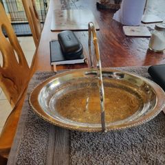 Silver plated serving dish