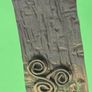 Handmade sterling silver long pendant with Celtic Triskele. 18 inch necklace Image 3