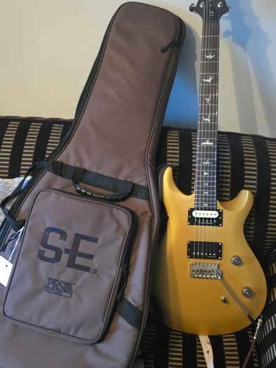 PRS CE SE 24 satin gold Seymour Duncan's and gig bag