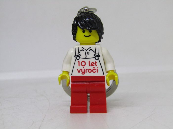 Lego Employee Kladno Factory Czech Republic 10 Year Anniversary Factory Employee Worker Key Chain RARE AND HARD TO FIND Keychain From Kladno Factory