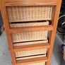 Storage Unit with Wicker Baskets Image 2