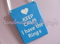 main image for ad Keep Calm I have the rings wedding plaque / sign