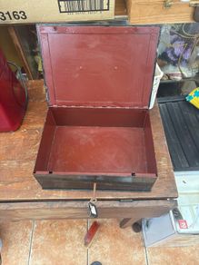 French antique cash box