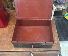 French antique cash box