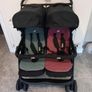 Joie double baby's buggie with rain covers Image 3