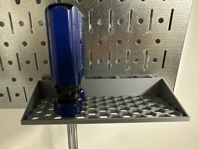 3D Printed Pegboard Screwdriver Holder - Organiser Rack