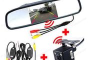 4.3" Wireless Transmitter Receiver Kit Rear View Camera Car Mirror Monitor