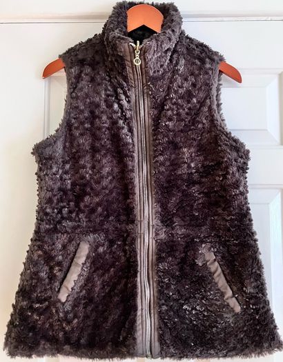 Ladies Brown Reversible Gilet