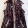Ladies Brown Reversible Gilet Image 2