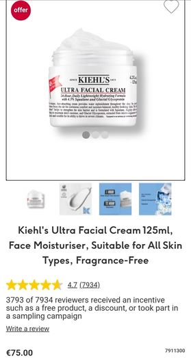 Kiehls Ultrafacial Cream