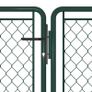Garden Gate Steel 400x75 cm Green Image 3