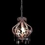 Ceiling Lamp with Beads Pink Round E14 Image 2