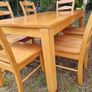 Solid Wood Kitchen Table and six chairs Image 4