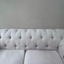 Cream Chester field sofa Image 3