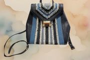 NEW Michael Kors Whitney Medium Denim Leather