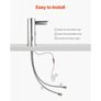 Touchless Bathroom Sink Faucet, Automatic Motion Sensor Restroom Toilet Faucet, Hands Free Adjustable Cold Hot Single Handle Water Image 5