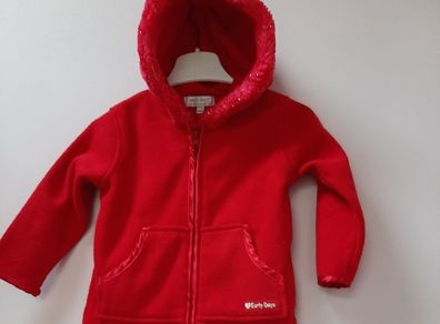 Red fleece hood 6/12 months