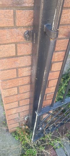 Heavy steel driveway gates / wrought-iron style gate