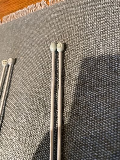 metal knitting needles selection