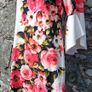 Laura Bernal - White & Red Pink Roses Sweetheart Tie Up Back with Bell Sleeves Image 7