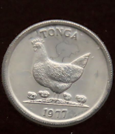 Tonga 1977 Coin Stamp cover BUNC Hen with Chicks