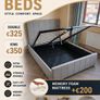 Double 4ft6 King 5ft Size Ottoman Gaslift Storage Beds Instock. Optional Emma, Mattress Available Too Image 3
