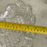 Vintage Pressed Glass Crystal Oval With Scallop Edge Dish Image 3