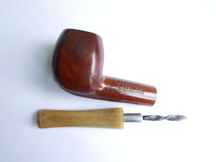 Vintage Alpina Horn Stem Pot Estate Pipe