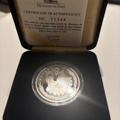 Ten euro silver  proof celtic swan coin 2004.  Issued: by central bank of ireland.