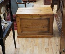 Early 20th-Century Pine Storage Chest / Coffee Table