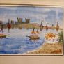 Small signed Watercolour painting framed Image 3