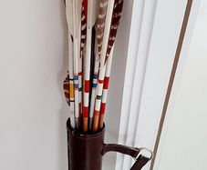 Vintage quiver with arrows