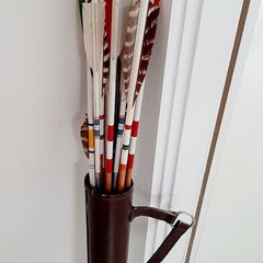 Vintage quiver with arrows