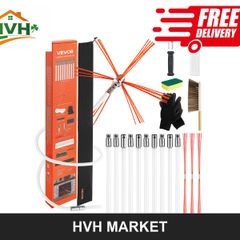 10m Chimney Sweep Brush Kit with Flexible Rod