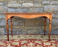 Victorian country table in solid pitch pine