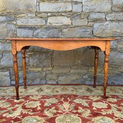 Victorian country table in solid pitch pine