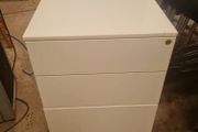white 3 drawer metal pedestals x 9