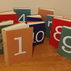 Wedding Table Numbers Set of 10 Decorative Book Centrepieces