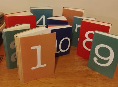 Wedding Table Numbers Set of 10 Decorative Book Centrepieces