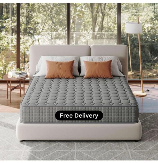 4FT Small Double Mattress, 10 Inch Hybrid Mattres with Breathable
