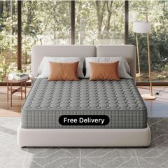 4FT Small Double Mattress, 10 Inch Hybrid Mattres with Breathable