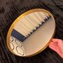 Round Gold Mirror Image 3