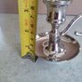 silver plated candlesticks / vintage silver plated zinc candlesticks. Image 2
