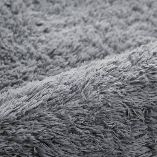 FREE EXPRESS SHIPPING Grey Area Rugs for Bedroom Anti Slip - Modern Super Soft Thick Pile Small Fluffy Shaggy Rug Non Shedding