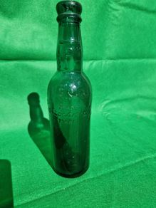 Antique blue 1/2 pint bottle - Corcoron & Co. Carlow