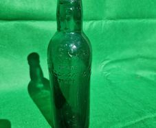 Antique blue 1/2 pint bottle - Corcoron & Co. Carlow