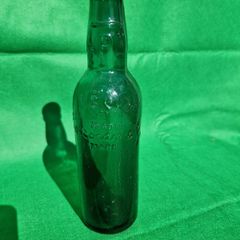 Antique blue 1/2 pint bottle - Corcoron & Co. Carlow